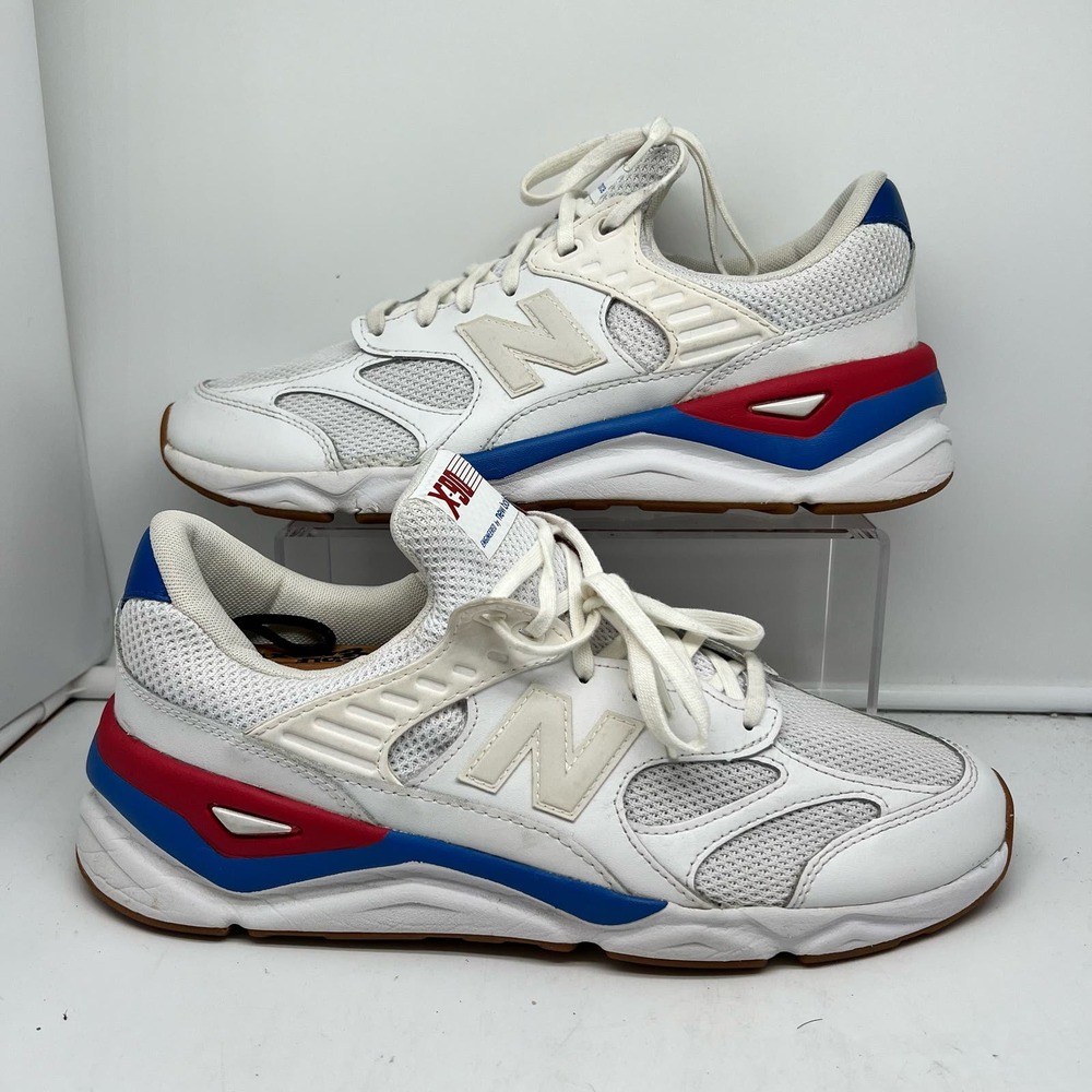 New Balance Shoes Mens 12 X-90 Sneakers MSX90RF3 White Red Blue